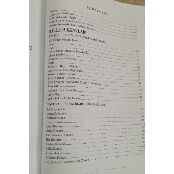 dhbt kitabı